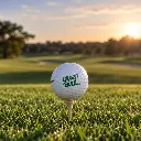 Green Bird Golf Ball at Golden Hour.webp